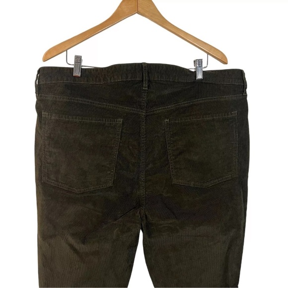 Old Navy Corduroy Pant Plus 18 Extra High-Rise Kicker Boot Cut Olive Green - Picture 5 of 7